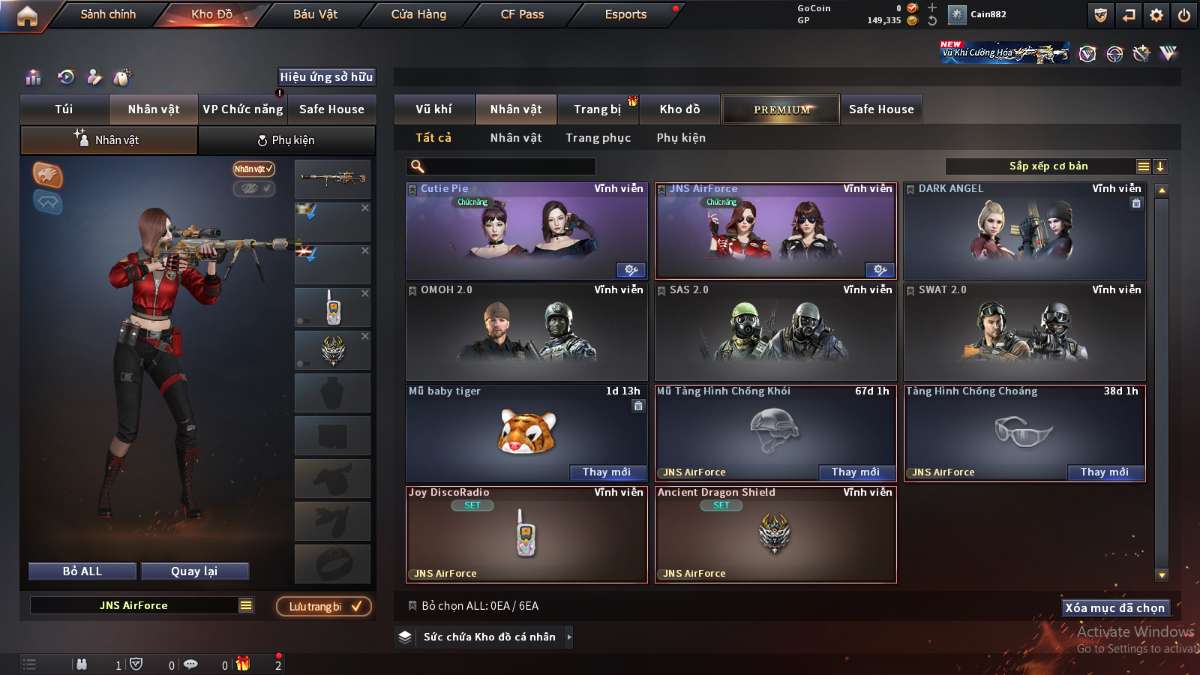 shop acc cf uy tin gia re